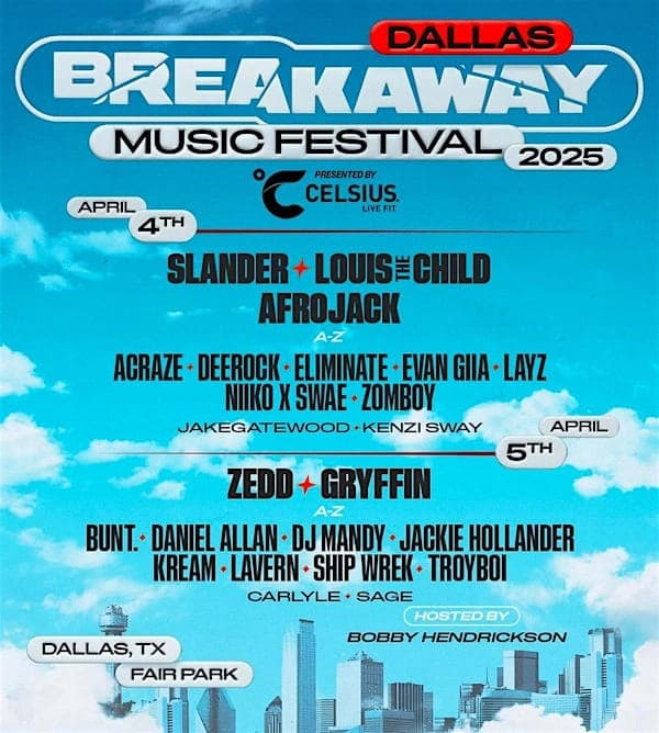 Breakaway Festival Dallas promotional image